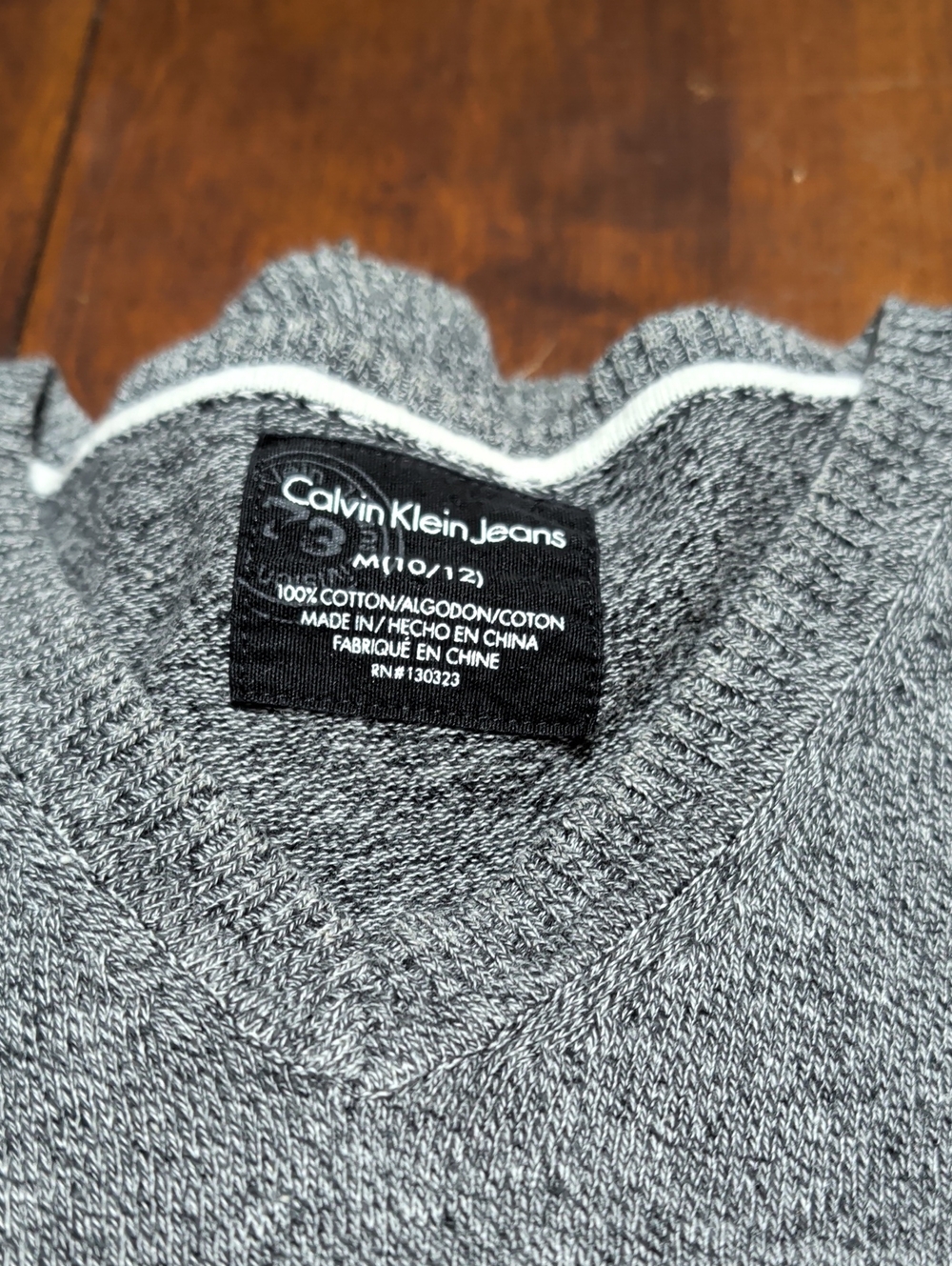 Calvin Klein Sweater Kids Size M 10/12 Preppy Academia